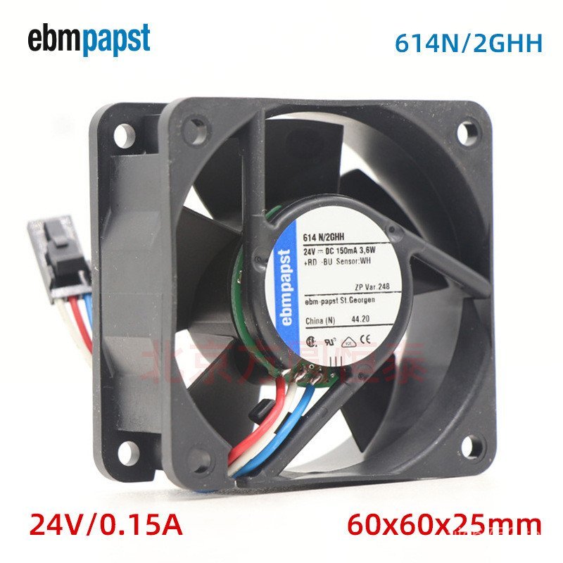 2ghh ประเภทขนาดกะทัดรัด 614nebpapst แหล่งจ่ายไฟ 3.6w6025 Cooling 3 พัดลมลวดระบายความร้อน ZW1J