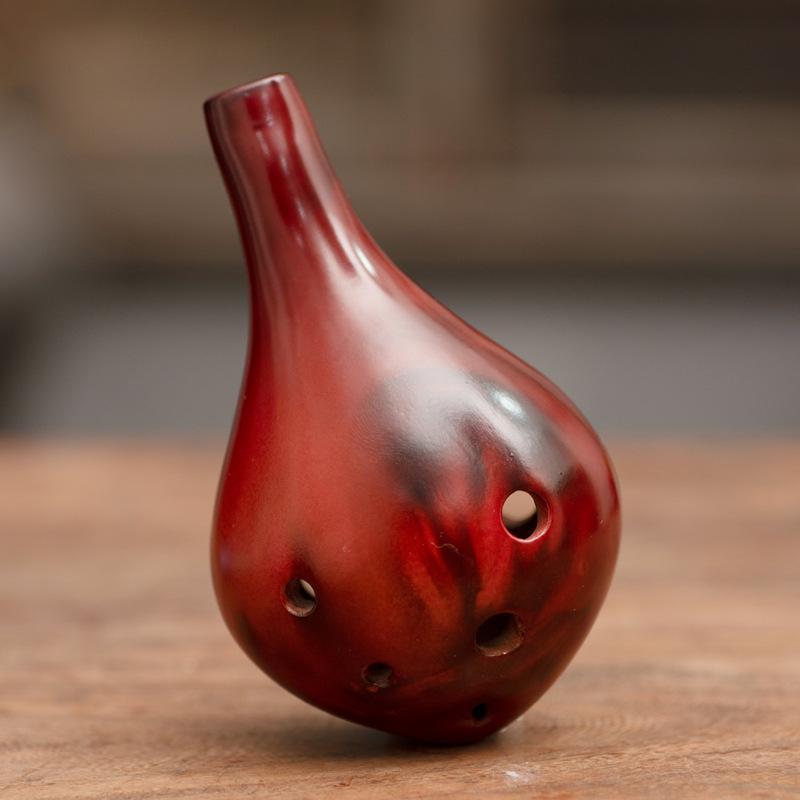 6 Six-Hole Alto C-Key Ocarina เริ่มต้นเบื้องต้นห้องเรียนนักเรียนเครื่องดนตรีหกหลุม AC Ocarina โรงงาน
