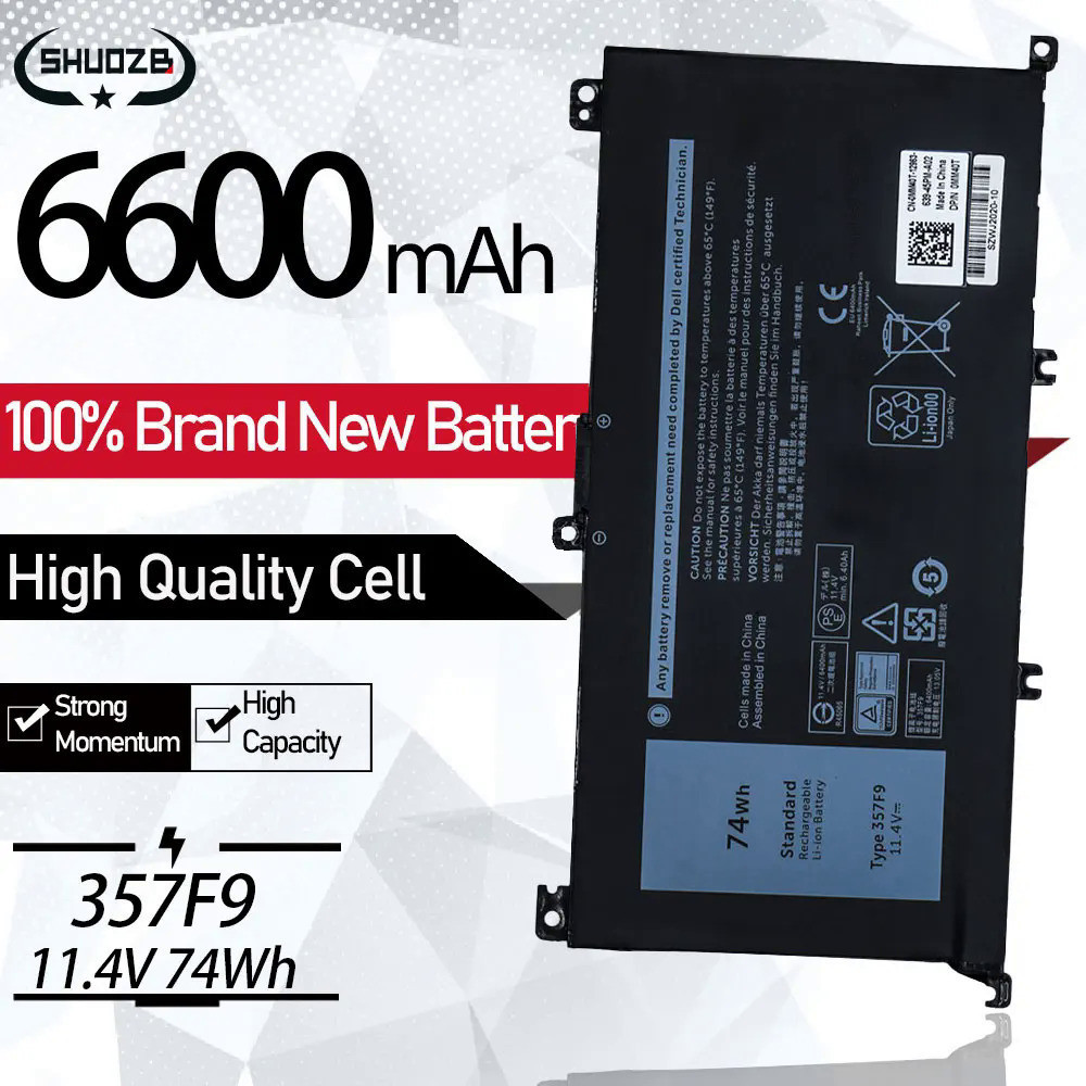 357F9 Battery For Dell Inspiron 15 7559 7000 7557 7566 7567 5576 INS15PD-1548B INS15PD-1748B INS15PD