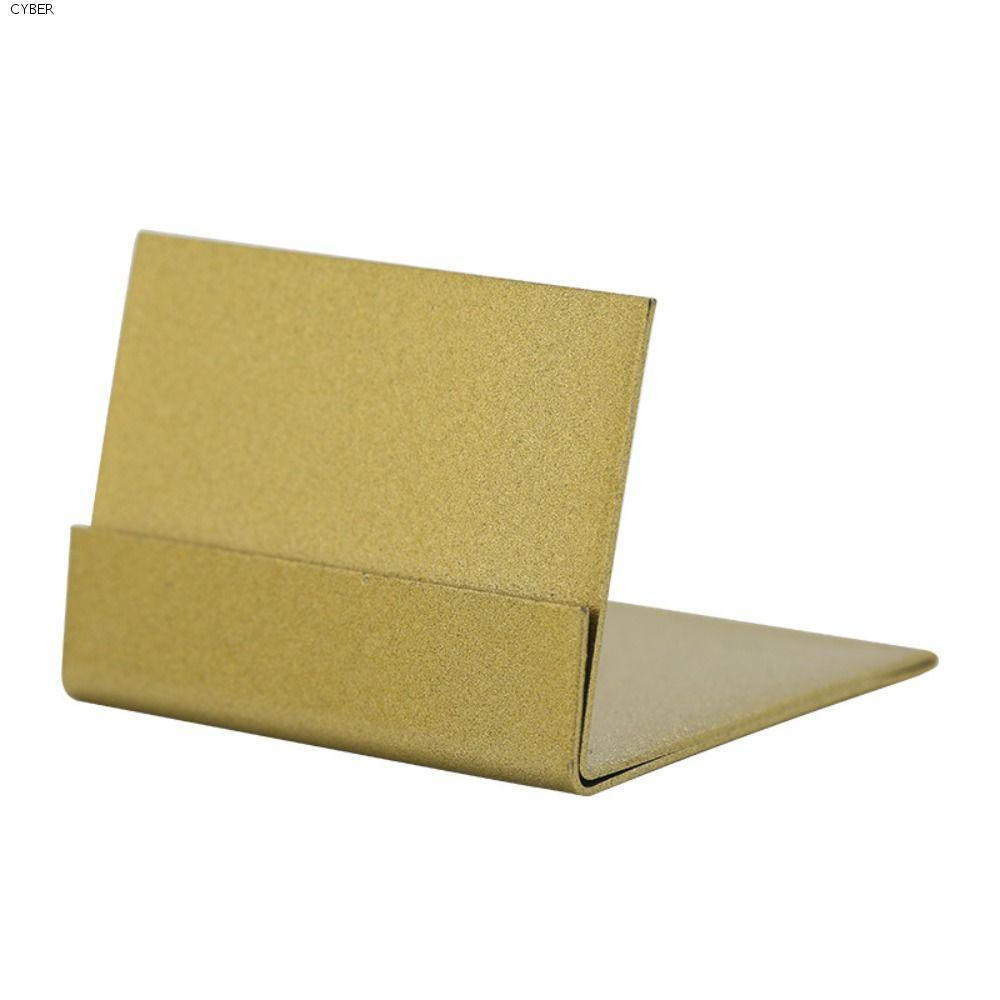 CYBER Place Card Holder, Metal DIY Name Card Clip Stand, Display Stand Durable Gold Price Tags Dinne