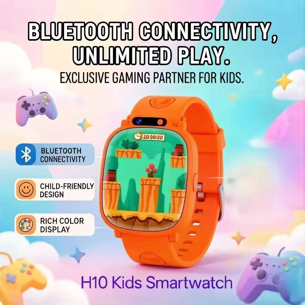 H10 เด็ก Smartwatch 18 + เกม SmartWatch เด็ก 1.88 "หน้าจอ HD นาฬิกาปลุกเพลงสมาร์ทนาฬิกาเด็กผู้หญิงเด