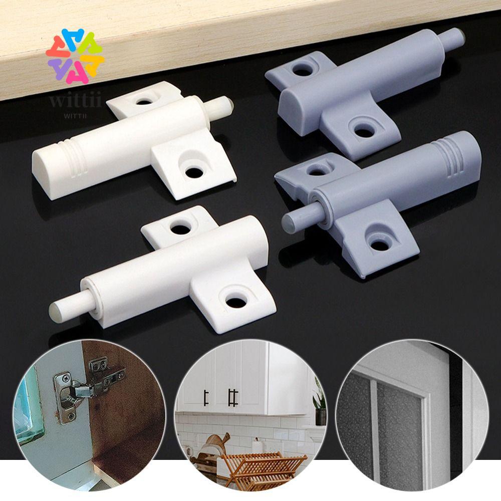 WITTII Damper บัฟเฟอร์,ประตูตู้หยุดลูกสูบประตู Damper, Soft Push To Open Close Buffer สําหรับห้องครัวในครัวเรือน
