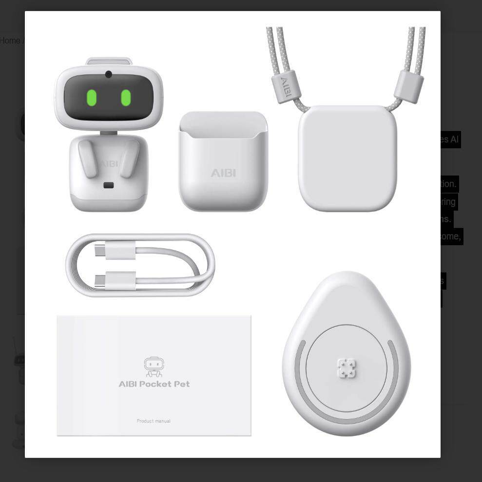 AIBI Smart Robot Pocket Pet Robot Abby Pet AI Smart Support กล้องหมุนได้ GPT