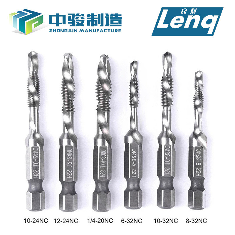 Popular~American-made composite taps Hexagonal Shank High-Speed Steel Drill Bit6-32,8-32,10-32,10-24