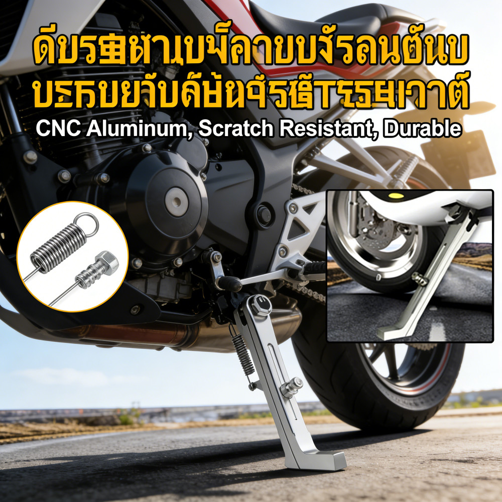 เดิมขาตั้งโหลดสนับสนุนทนต่อหรอทนทานการสึกขาตั้งได้ด้านเดียวขาตั้งเวฟ110i