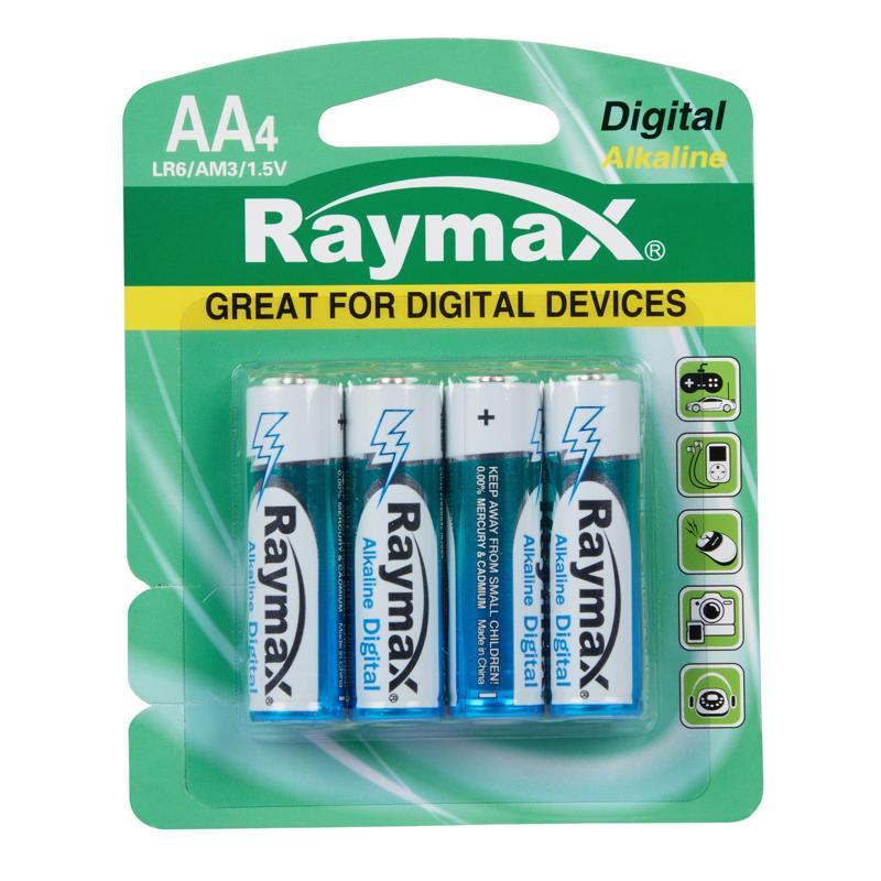 RAYMAX ถ่านอัลคาไลน์ AA รุ่น LR6/4B แพ็ค 4 ก้อน