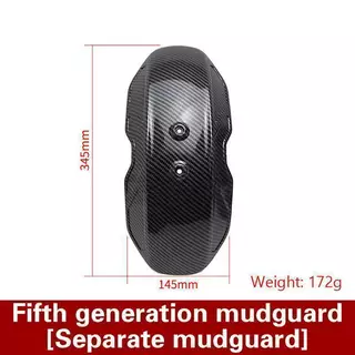 PUCEPK รถจักรยานยนต์ Fenders คาร์บอนไฟเบอร์พื้นผิว Fenders รถยนต์ไฟฟ้า Fenders Universal คาร์บอนไฟเบอร์ .