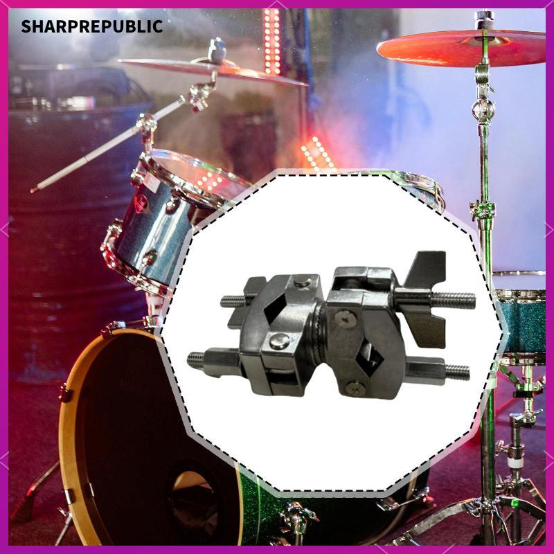 [Sharprepublic] หมุนปรับ Cymbal Stand Clamp อะแดปเตอร์โลหะรองรับสําหรับชั้นวางกลองเพอร์คัชชัน Boom C
