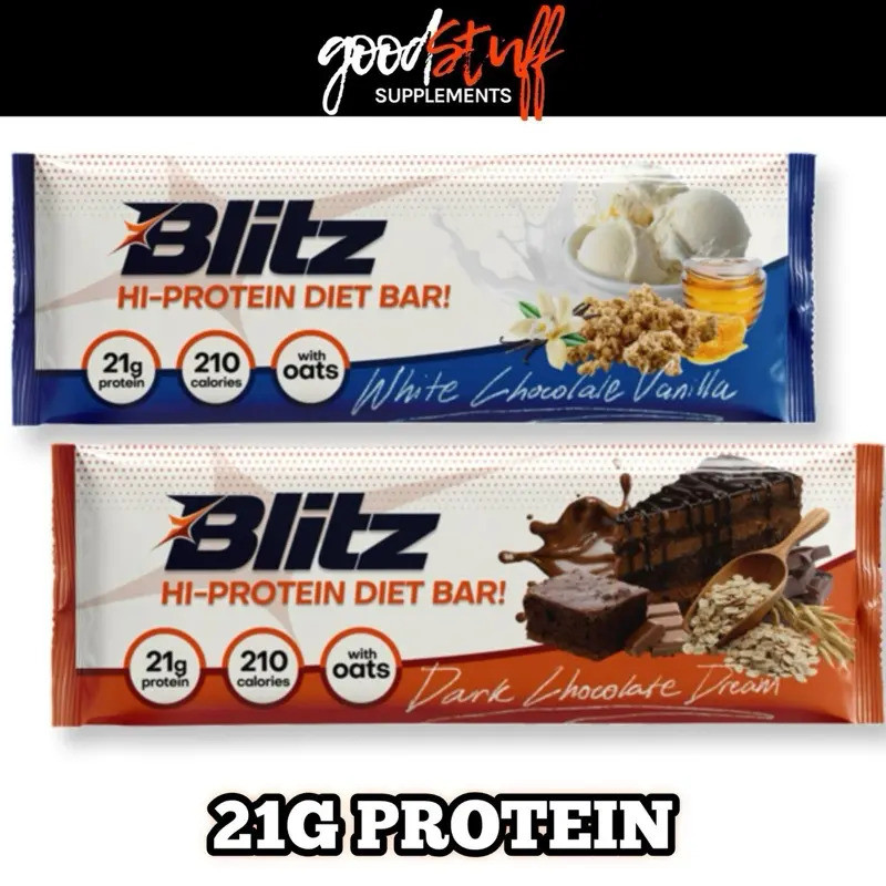 Blitz Hi-Protein Bar - 21 grams of protein, 68g