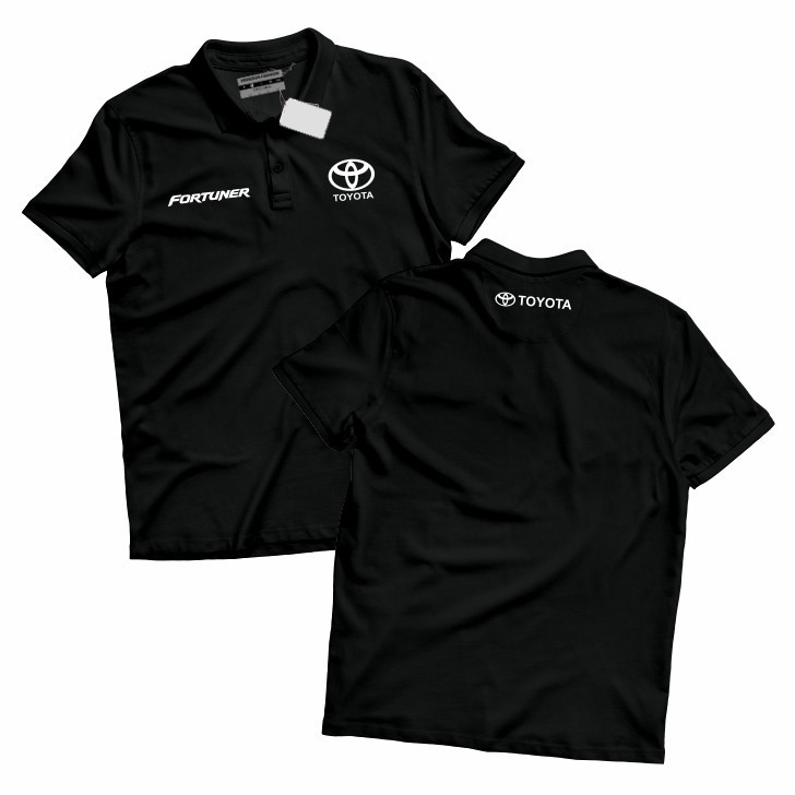 เสื้อ Polo Toyota Fortuner เรียบง่าย ผ้าฝ้ายแท้ คอกลม สีหลายสี สไตล์ธุรกิจ มีไซส์ S-3XL