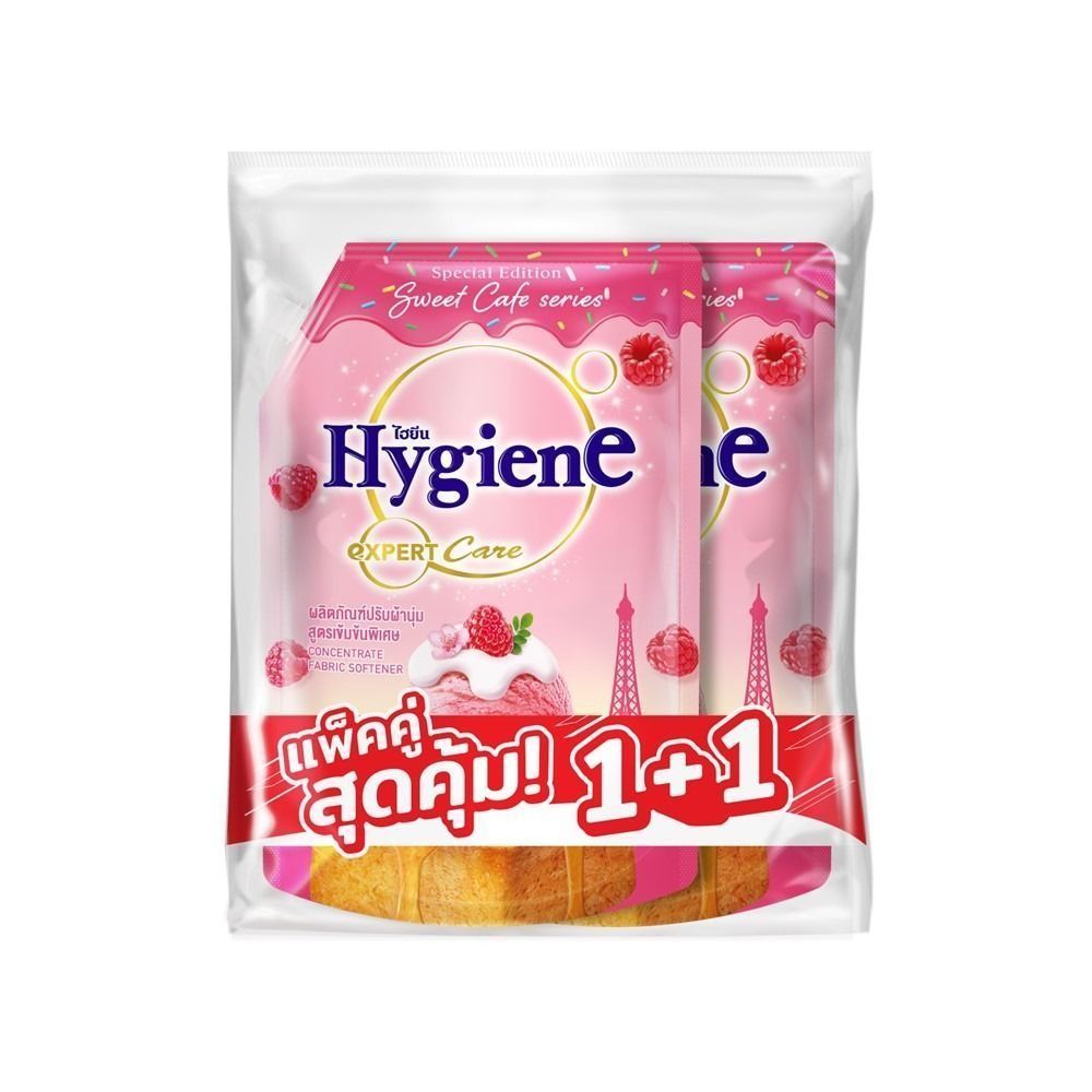 [สินค้าส่งด่วน]  ไฮยีน ปรับผ้านุ่ม เบอร์รี่โทสต์1000 มล. แพ็ค 1+1 HYGIENE FS BERRY TOAST 1000 ML. PACK 1+1
