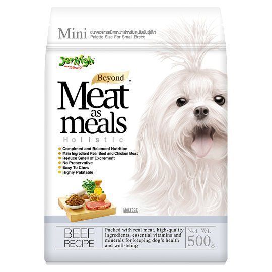 เจอร์ไฮมีทแอสมีลรสเนื้อ 500 กรัม JERHIGH MEAT AS MEAL BEEF 500G.