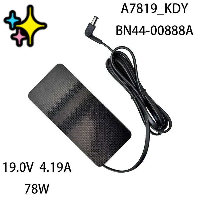 ใช้งานร่วมกับ Samsung AC/DC Adapter Power Charger 19.0V 4.19A 78W A7819_KDY BN44-00888A LC27FG70FQXX