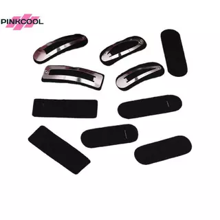 PINKCOOL 100PCS รูปไข่ไม่ทอ Tear Drop snap คลิป spacers สี่เหลี่ยมผืนผ้า Felt pads แพทช์ appliques สําหรับสี่เหลี่ยมผืนผ้า hairpins อุปกรณ์เสริมร้อน