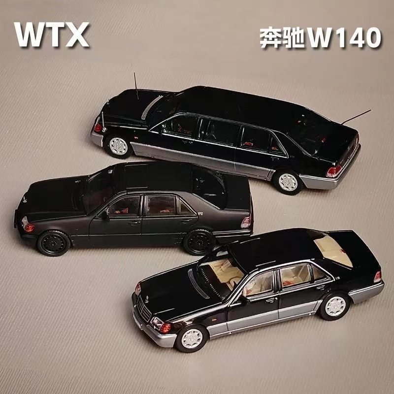 WTX 1/64 Mercedes-Benz W140 600SEL โมเดลรถ รถของเล่น สําหรับเด็กผู้ชาย ของขวัญวันเกิด ของเล่นเด็ก รถสะสม#peetyeee