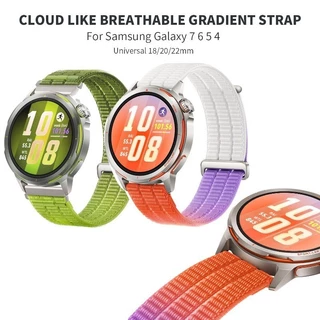 18/22 มม.ไนลอนถักกีฬาสายรัดระบายอากาศสําหรับนาฬิกา Huawei GT Runner 2 สายรัดข้อมือสําหรับนาฬิกา Huawei GT6 pro/6/5/4 46 มม.41 มม.สายรัดข้อมือ