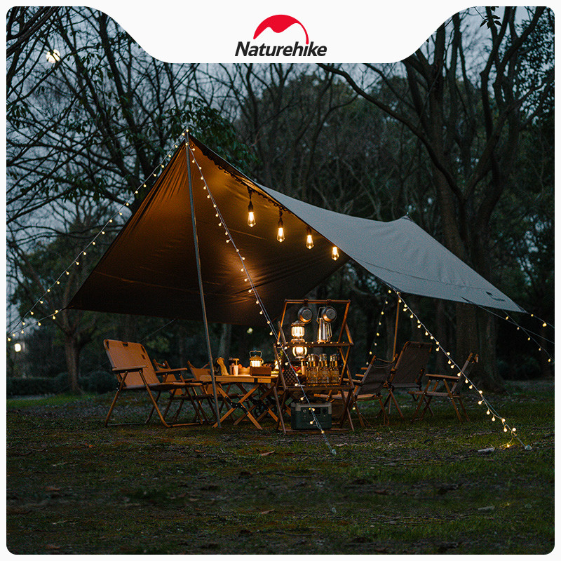 Naturehike Naturehike โคมระย้าพลังงานแสงอาทิตย์ Ball String Light Outdoor Camping บรรยากาศเต็นท์ Can