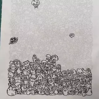 DIY สมุดวาดภาพสําหรับเด็ก Line Tracing Copying ระบายสีของเล่นเพื่อการศึกษาของขวัญสําหรับชายหญิงเด็กกระดาษของขวัญการ์ตูน