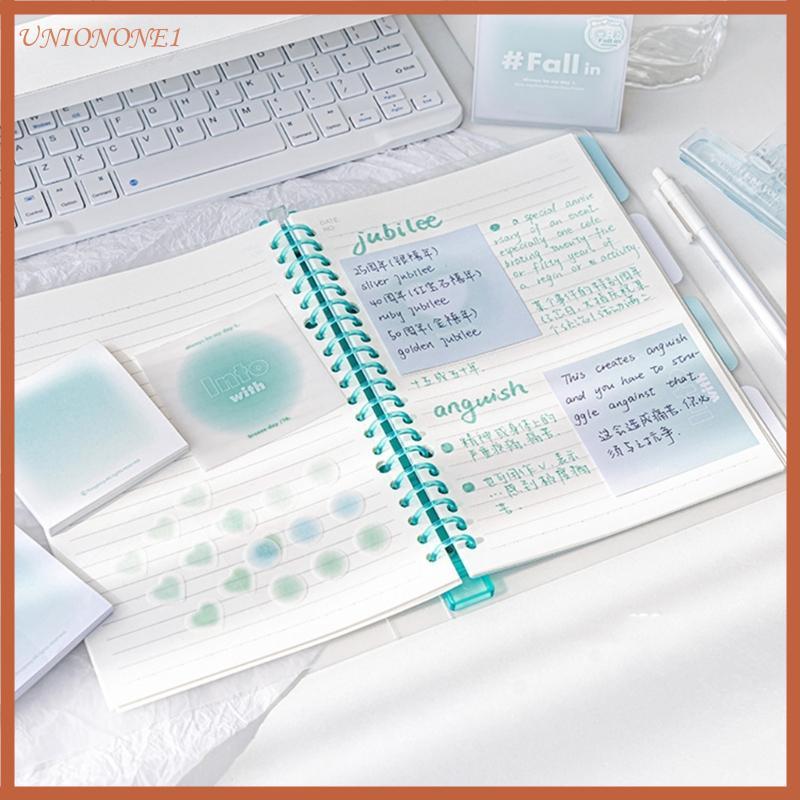 ONE Gradient Color Note Paper สําหรับ Journaling Note ถ่ายภาพโปร่งแสง Sticky Note