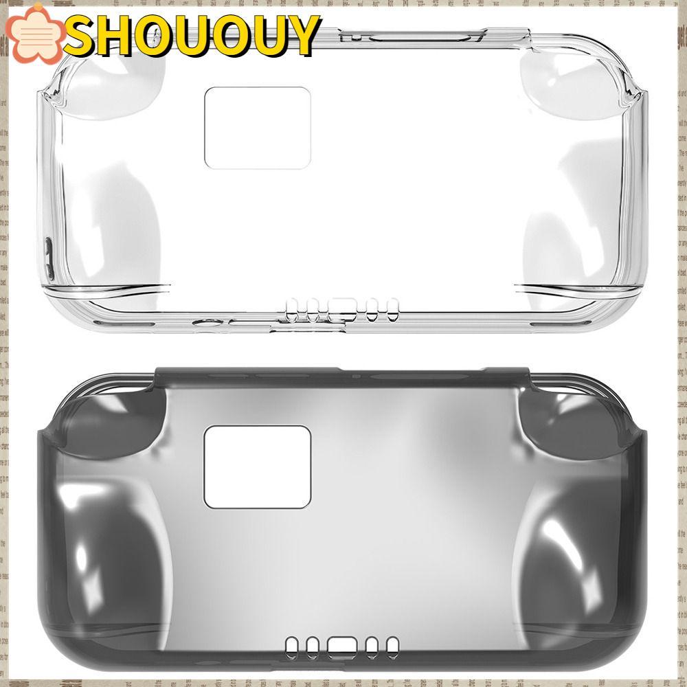 SHOUUY ฝาครอบป้องกัน,โปร่งใสนุ่มคอนโซลเกมมือถือ, Ergonomic TPU กันกระแทกโฮสต์สําหรับ Anbernic RG 476