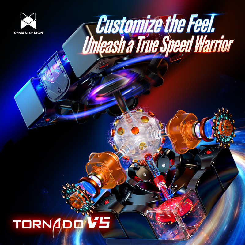 QiYi XMD Tornado V5M Pioneer Version 3x3x3 Magnetic Maglev Ballcore UV Cube Tornado V5 Flagship Vers