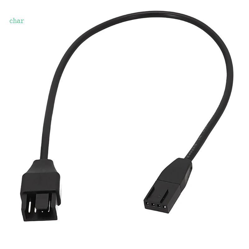 Char 4Pin Fan PWM Cable เมนบอร์ด 4Pin PWM พัดลมควบคุมอุณหภูมิสายต่อ