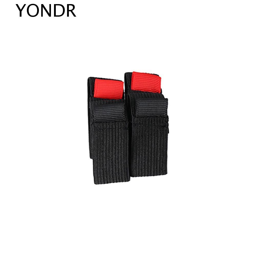 YONDR ชุดอุปกรณ์ตกปลา 4 ชิ้น พร้อมรอกเบ็ดลากและวงป้องกัน สีดำ