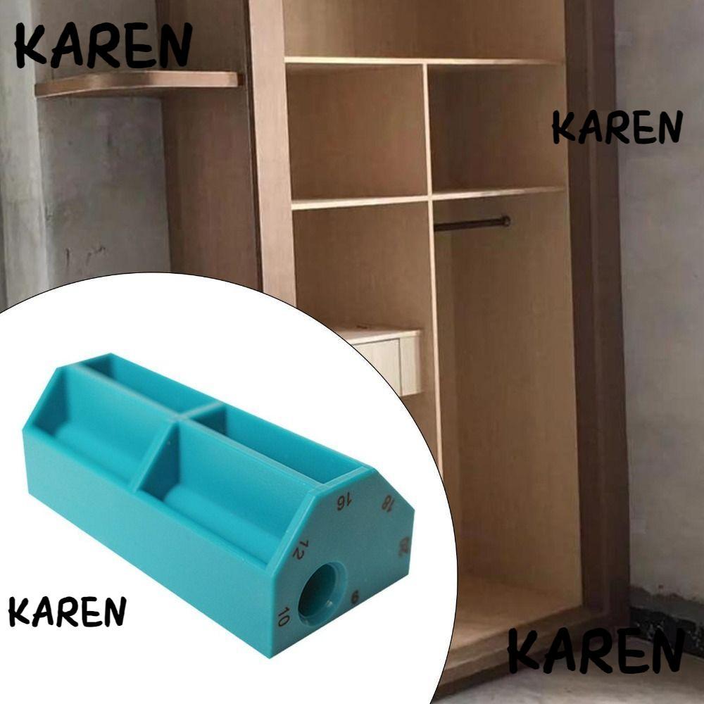 KARENGOODS งานไม้ Sciber, Multi margin ABS พลาสติก Parallel Scriber, ทนทาน Multi-functional Blue งานไม้ Marking เครื่องมือ