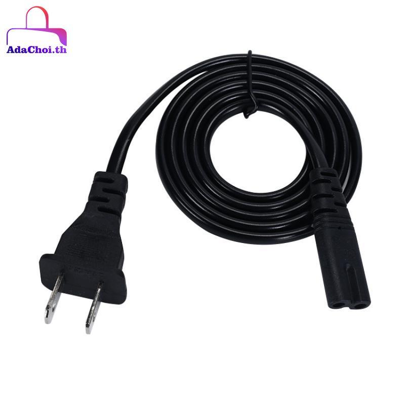 AdaChoi US ปลั๊กสายไฟ 2pin สําหรับรูป 8patible อุปกรณ์ 2 Prong สายไฟสําหรับแล็ปท็อป Charger วิทยุทีวีลําโพง TH