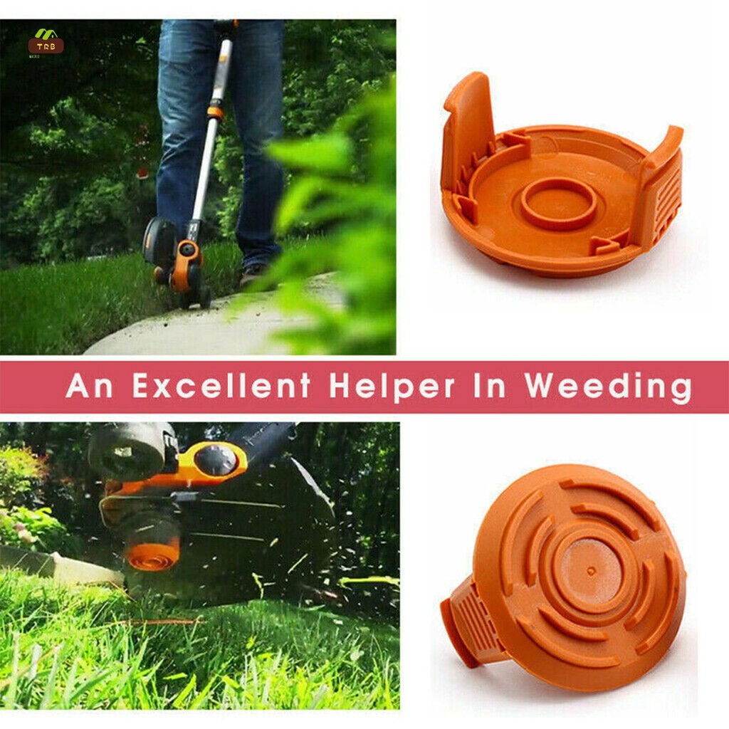 WA0010 เปลี่ยน Trimmer Spool Trimmer String Weed Wacker เติมและฝาปิด Spool Covers ใช้งานร่วมกับ Worx