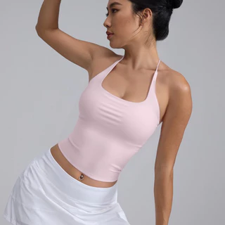 【LASYYOGA】Sports Bra U-neck Halter กันกระแทกแห้งเร็วสบาย Slim Vest โยคะพิลาทิส