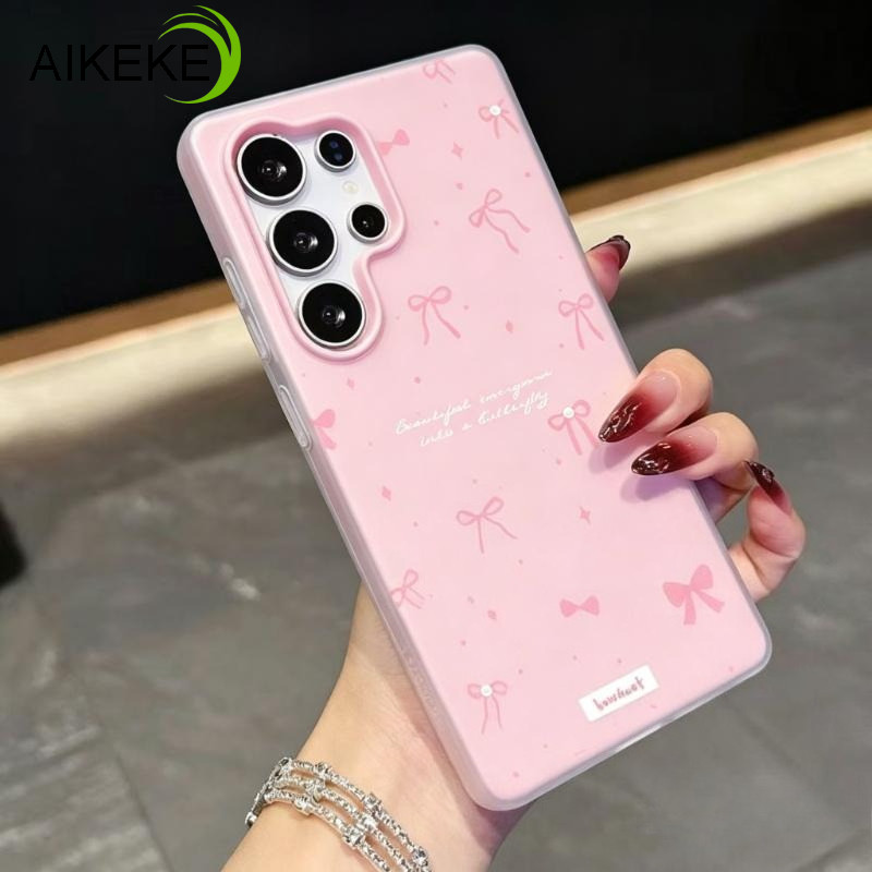 Simple Grace ริบบิ้นโบว์สีลูกกวาดเคสโทรศัพท์สําหรับ OPPO Reno 6 Lite 6Z 5 4 Lite 5Z 5F 5K 4F ค้นหา X