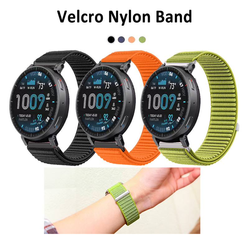 20 มม.22 มม. ใหม่สายรัดไนลอนกีฬา Breathable Band สําหรับ Huami Amazfit Active / Active2 / Active3 Premium / Max