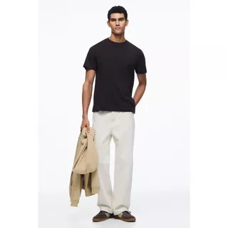 H&M(เอชแอนด์เอ็ม) เสื้อยืดคอกลมทรงปกติ Men Regular Fit Round-neck T-shirt 0685816_20