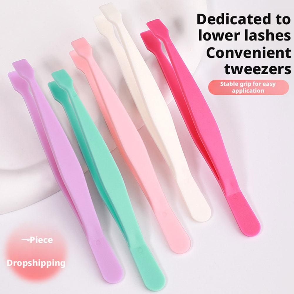 False Eyelash Aid คลิปคิ้วพลาสติกต่อขนตาขนตาที่มีอยู่สี Applicator A5s0