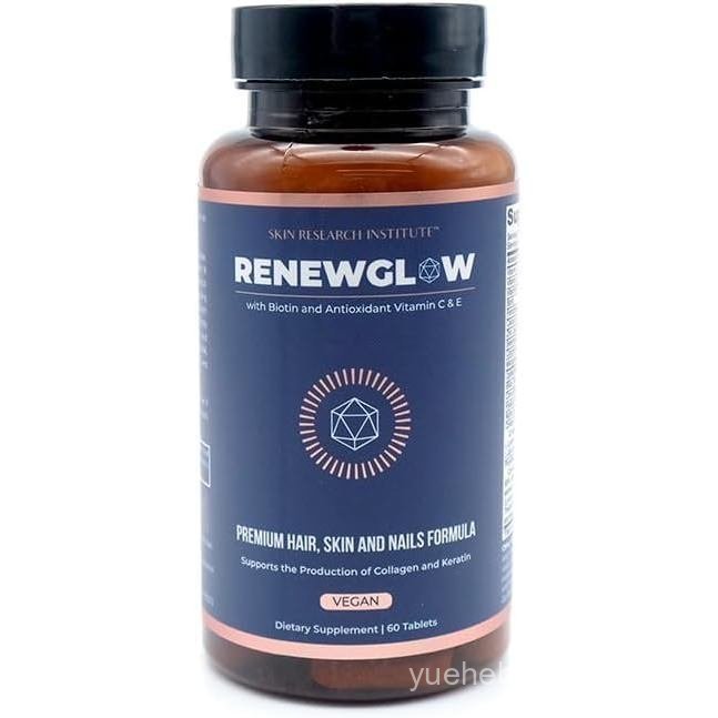 SRILabs Renewglow Biotin 5000mcg สําหรับผู้หญิง 40 Plus Gotu Kola EC สังกะสีเพื่อผิวผมสุขภาพดีและเล็
