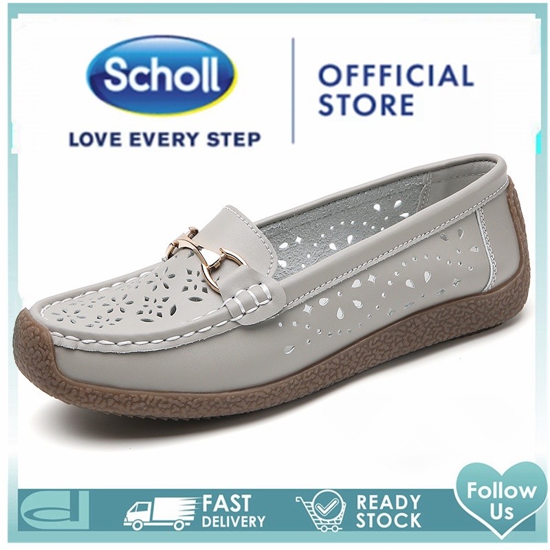 GA9 รองเท้า Scholl ผู้หญิงรองเท้าแบน ผู้หญิง เกาหลี Scholl รองเท้าผู้หญิง แตะ โลฟเฟอร์ ส้นแบน Scholl