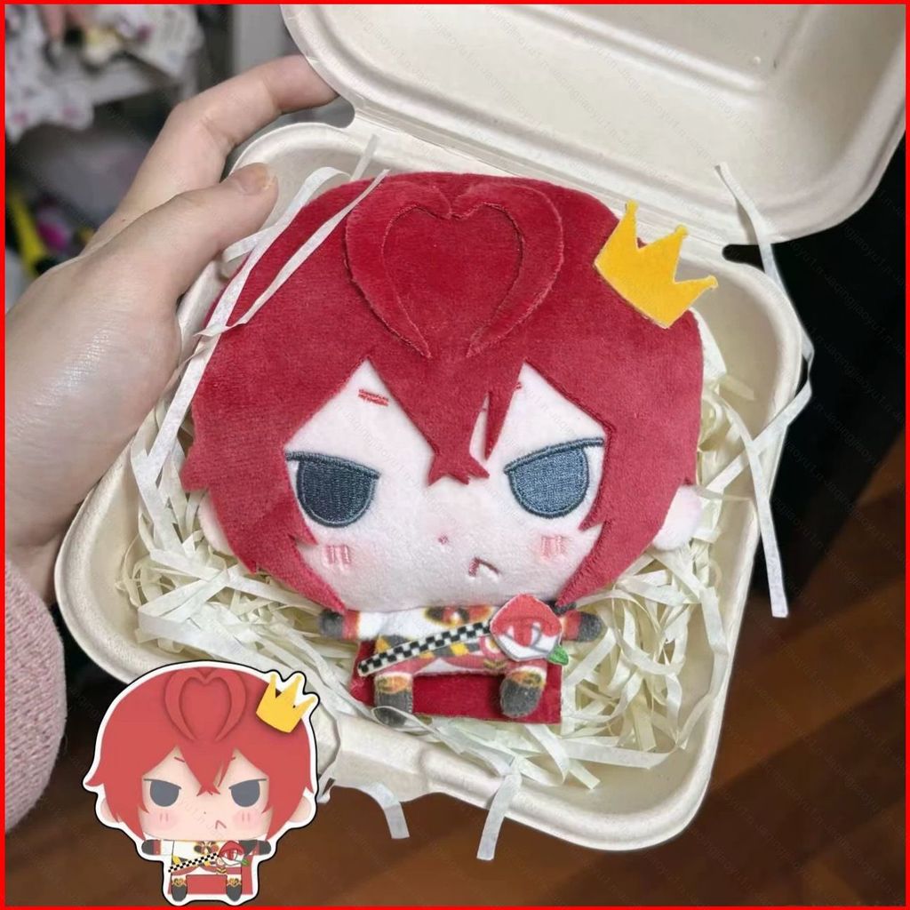 HQ Disney Twisted-Wonderland: The Animation Riddle Rosehearts Plushie ตุ๊กตาผ้าฝ้ายน่ารักกระเป๋า Cha