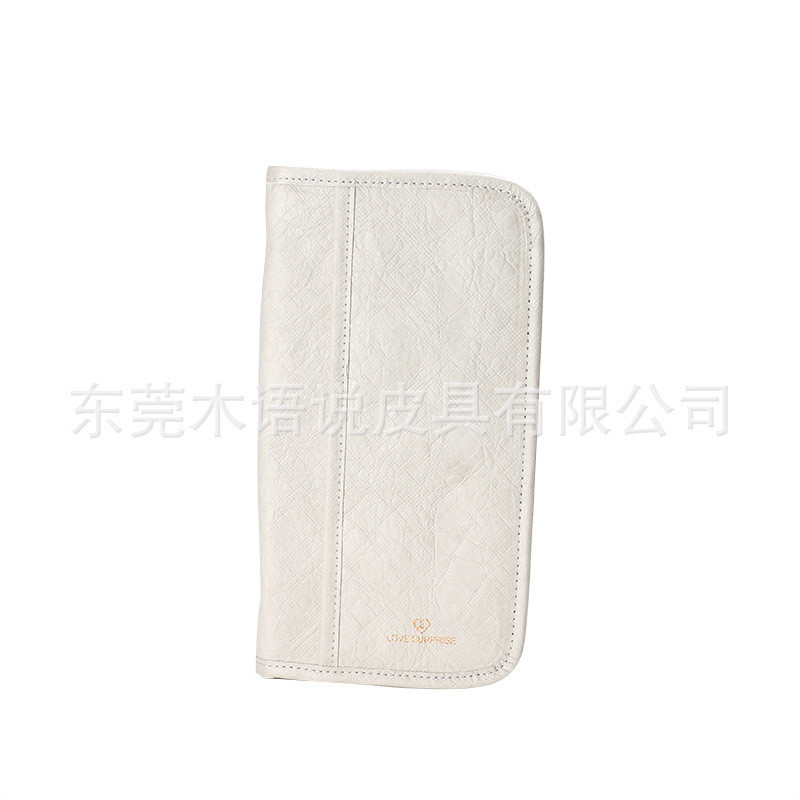เวอร์ชั่นเกาหลีกันน้ํา Dupont กระดาษหนังสือเดินทางกระเป๋า Casual Creative tyvek เอกสารกระเป๋ากันน้ํา