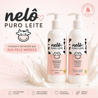 Kit Corpo de Seda Puro Leite – Hidratação Profunda + Perfume de Alta Fixação