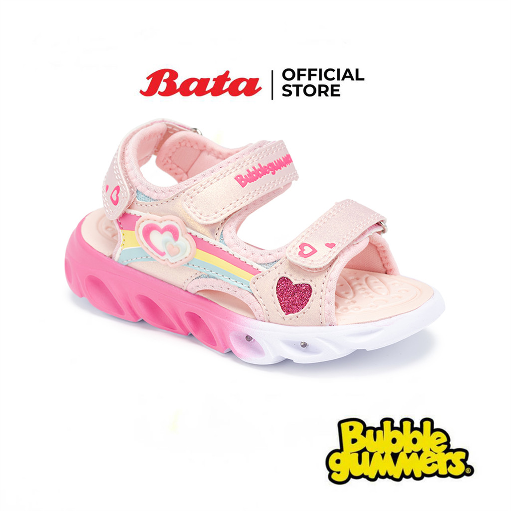 Bata บาจา BBG รองเท้ารัดส้น สปอร์ต สำหรับเด็กผู้หญิง รุ่น DUST_G126 สีชมพู 3315343