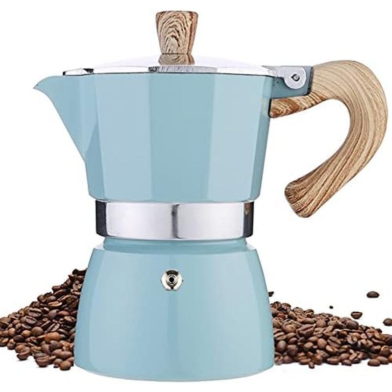 MORDEN MS Moka Pot, Stovetop Espresso Maker 6 Cup/10 OZ Italian Coffee Maker Camping Coffee Pot Manu