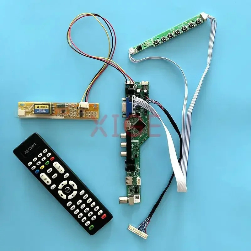 บอร์ดไดร์เวอร์ Fit B154EW01 B154EW02 B154EW04 B154EW08 Analog TV DIY ชุด LVDS 30-Pin 1280*800 จอแสดง