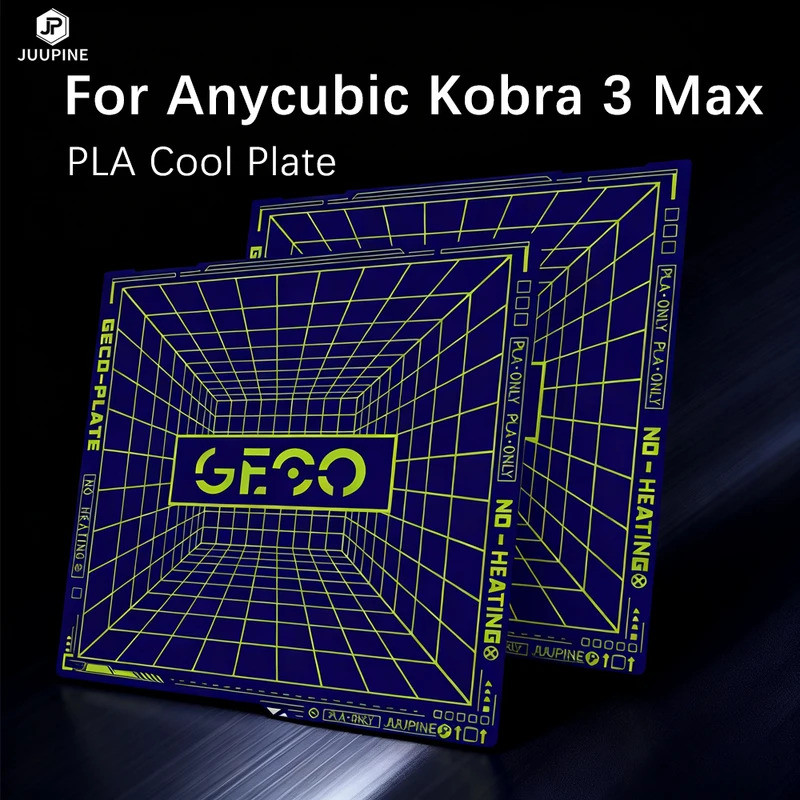 HB 0℃ การพิมพ์ PLA สําหรับ Anycubic Kobra 3 Max สร้างแผ่น Geco 430x430 ยืดหยุ่นแผ่นเย็น Kobra 3 Max 