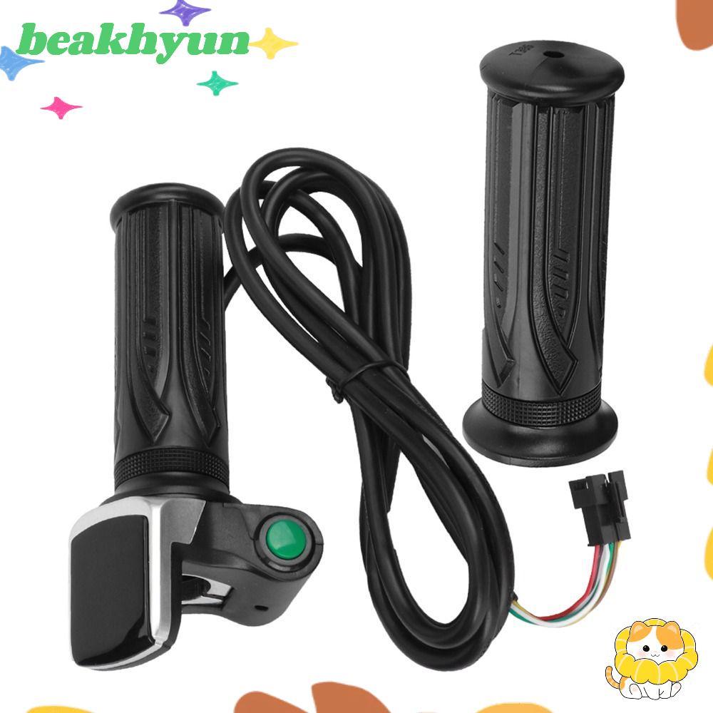 BYUN ด้ามจับคันเร่งสกู๊ตเตอร์, จอแสดงผล LCD 6 แกน E-Bike Speed ด้ามจับคันเร่ง E-Bike แบบปรับได้ทนทาน