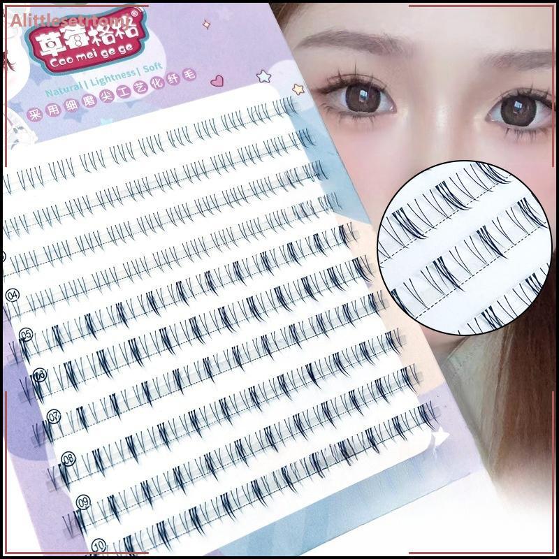 Alittlesetrtomj Lower Lashes ธรรมชาติ Lower Lashes Segmented Lower Lashes เครื่องมือแต่งหน้าขนตา VN