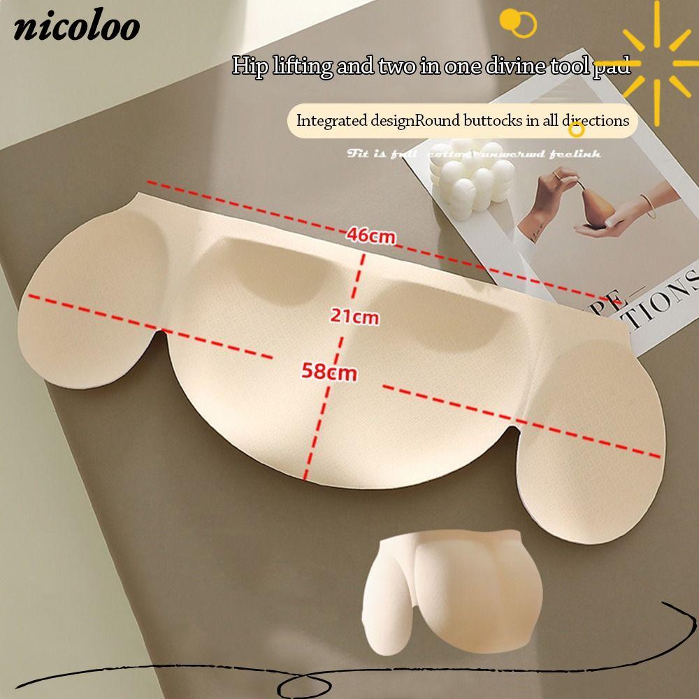 NICOLOO Butt Hip Up เบาะ, Push Up Hip Enhancer Butt Lifter Shaper, Breathable ปลอมตูด Enhancer Lifti
