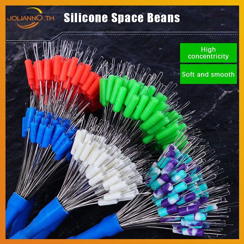 Joliann0 100 ชิ้นกระเป๋าตกปลา Bobber Stopper Line Resistance อุปกรณ์เสริม th