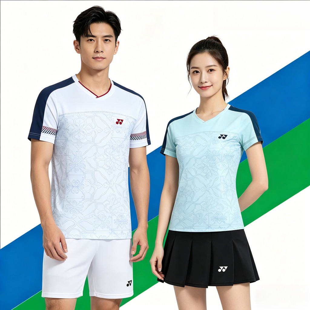 รุ่น 23094 เสื้อกีฬาโปรเกรด | การระบายอากาศสูงสุด แห้งเร็ว และน้ําหนักเบาสําหรับเทนนิสและแบดมินตัน