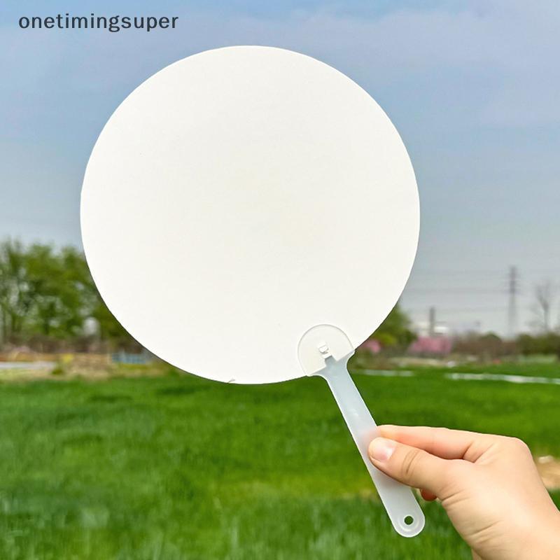 Onetimingsuper 10 ชิ้น nk รอบพัดลมมือจีน DIY หัตถกรรม Wall Decor Stage Performance OTP